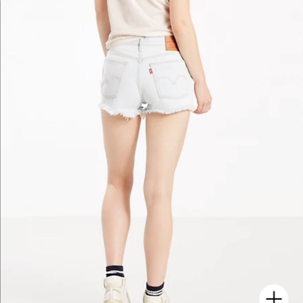 Levi’s High Rise Wedgie Fit Shorts Cut Off Distressed